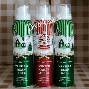 3X Bath & Body Works CHRISTMAS 2025 Shimmer Fizz Body Lotions